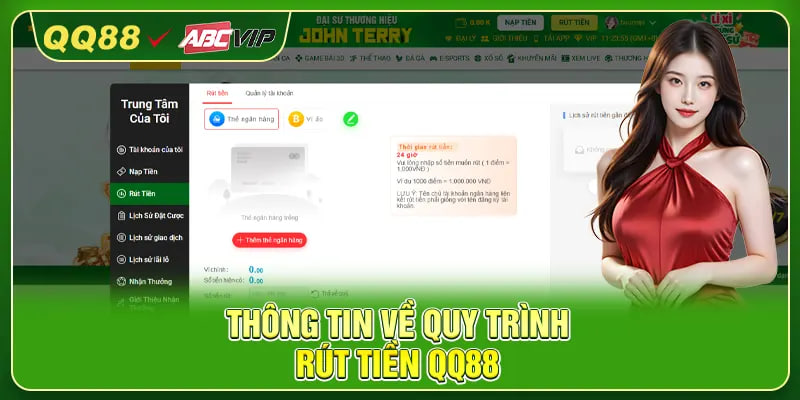 Thông tin về quy trình rút tiền QQ88